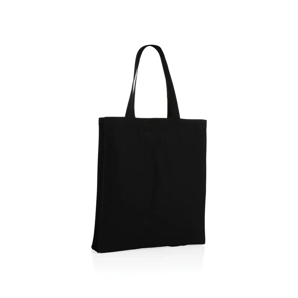 Torba od recikliranog pamuka s dnom 145 g Impact AWARE™ P762.64 black-1