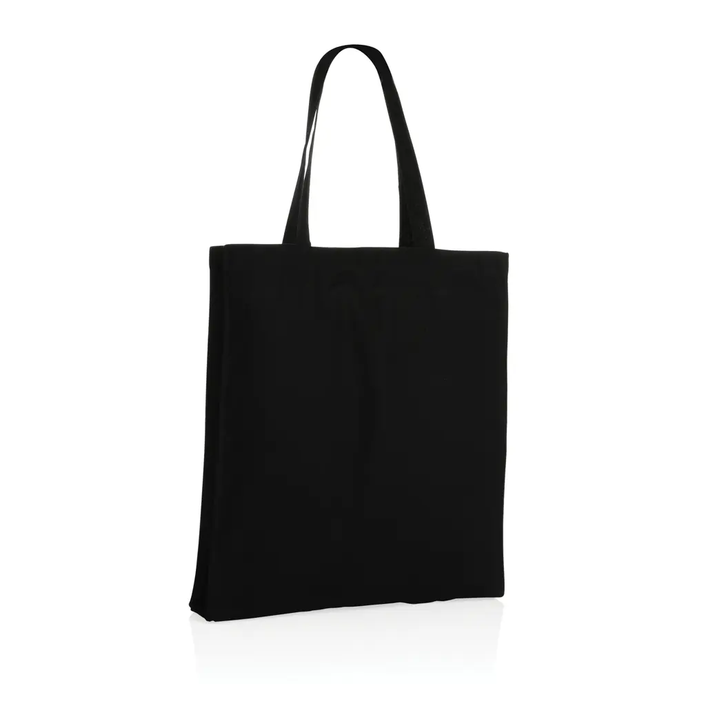 Torba od recikliranog pamuka s dnom 145 g Impact AWARE™ P762.64 black-4
