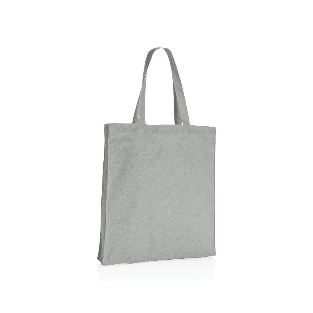 Torba od recikliranog pamuka s dnom 145 g Impact AWARE™ P762.64 grey-1