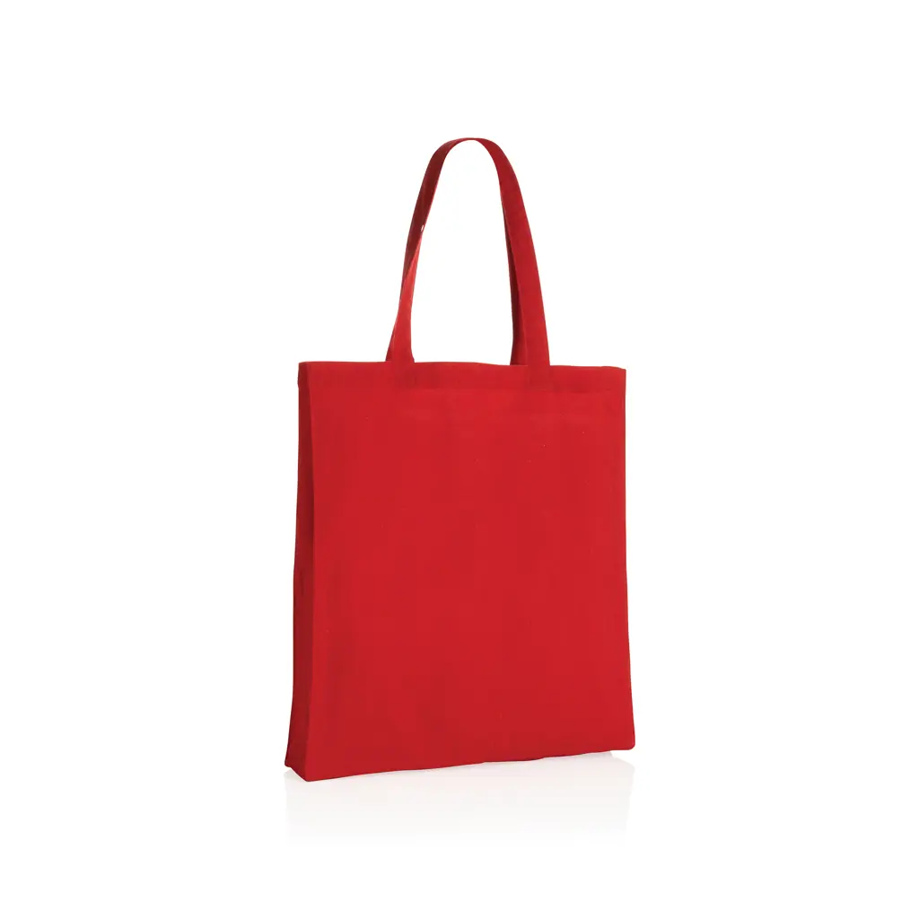 Torba od recikliranog pamuka s dnom 145 g Impact AWARE™ P762.64 red-1