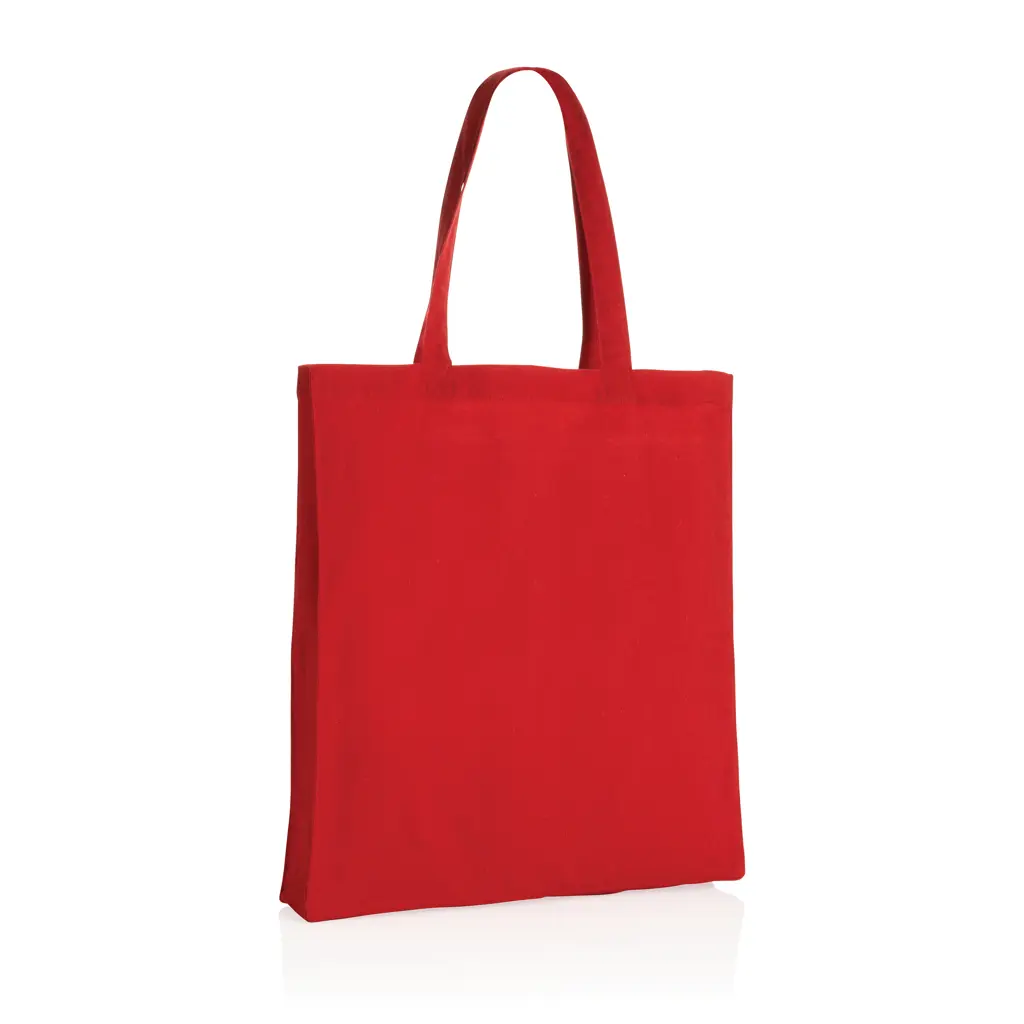 Torba od recikliranog pamuka s dnom 145 g Impact AWARE™ P762.64 red-4