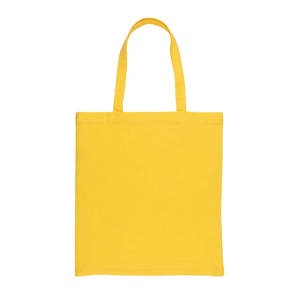 Torba od recikliranog pamuka s dnom 145 g Impact AWARE™ P762.64 yellow-2