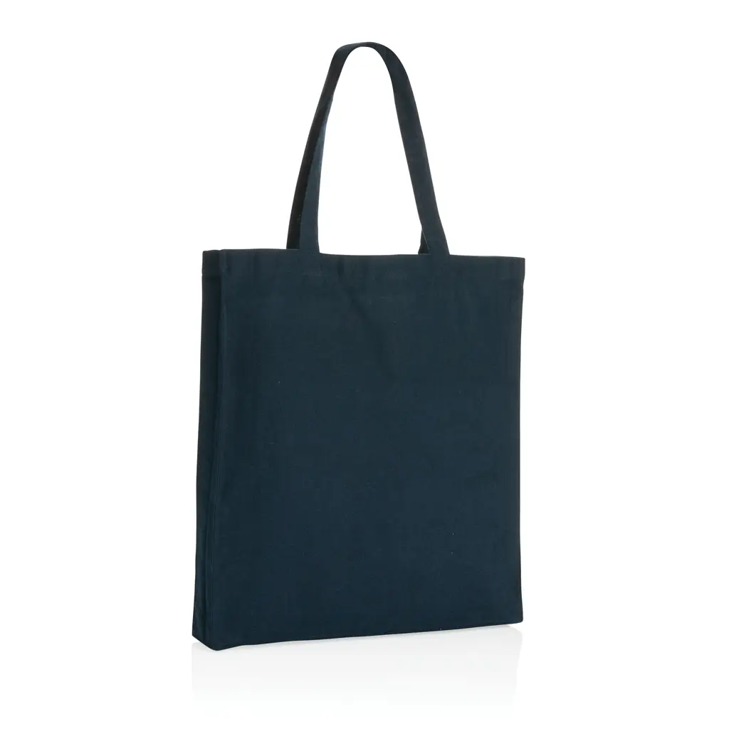 Torba od recikliranog pamuka s dnom 145 g Impact AWARE™ P762.64 navy-4