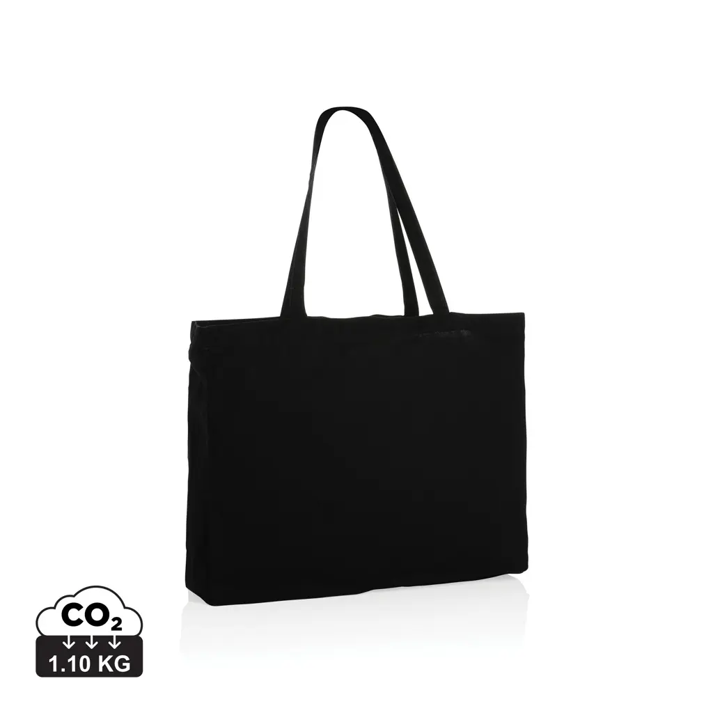 Vrećica za kupovinu od recikliranog pamuka 145 g Impact AWARE™ P762.65 black-0