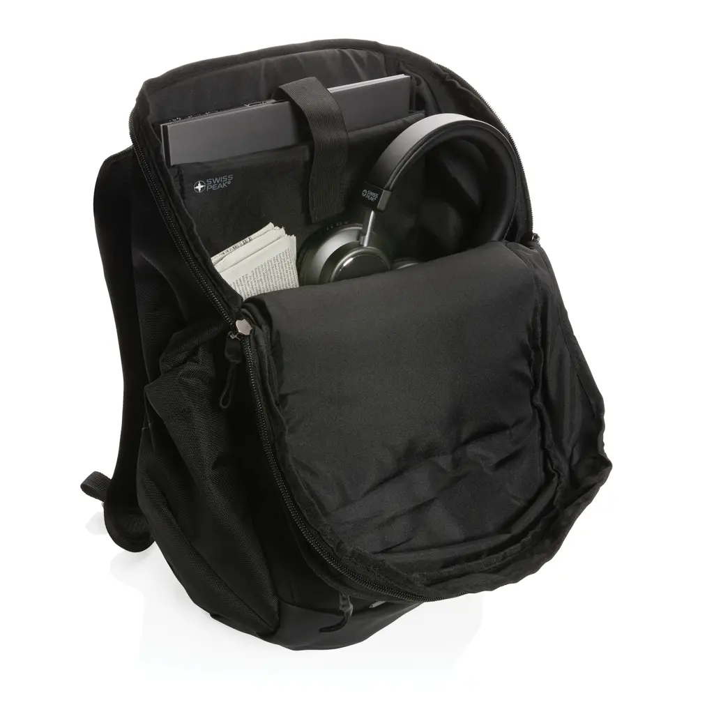 Ruksak za laptop 15,6'' RPET Swiss Peak AWARE™ P762.89 black-9