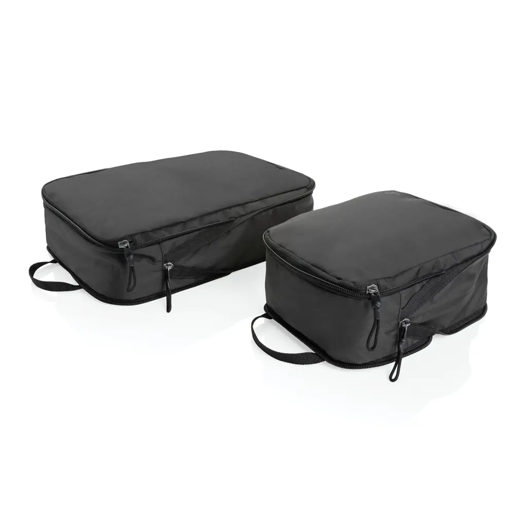 Kompresijski putni pretinac 2 kom Swiss Peak Ridge AWARE™ RPET P763.05 black-1