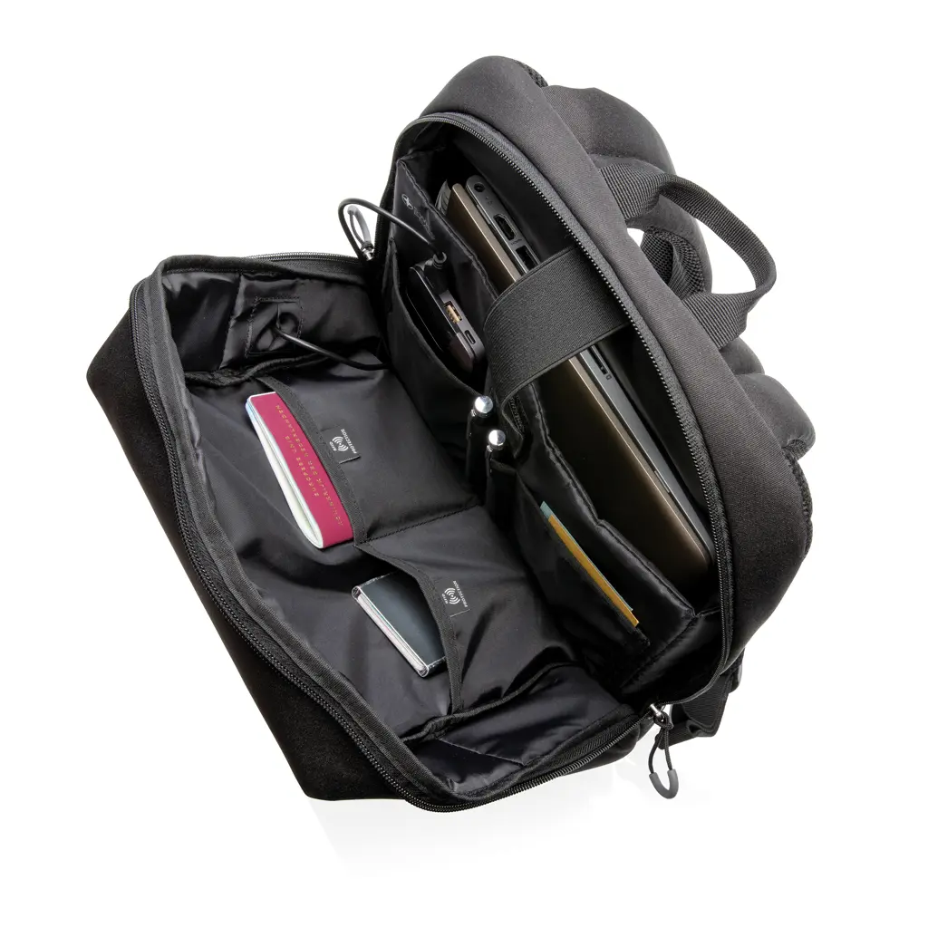 Ruksak za laptop RFID i USB Swiss Peak AWARE™ P763.16 black-11
