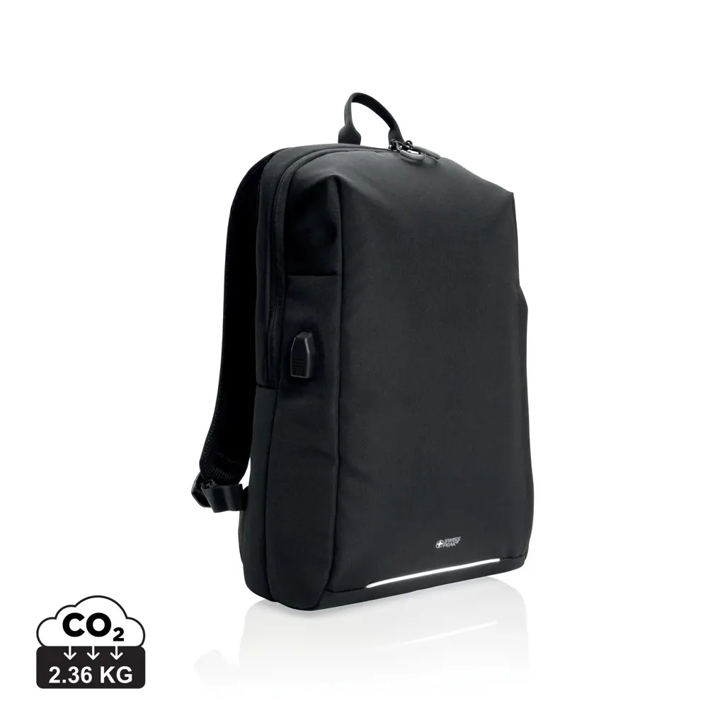 Ruksak za laptop RFID i USB Swiss Peak AWARE™ P763.16 black-0