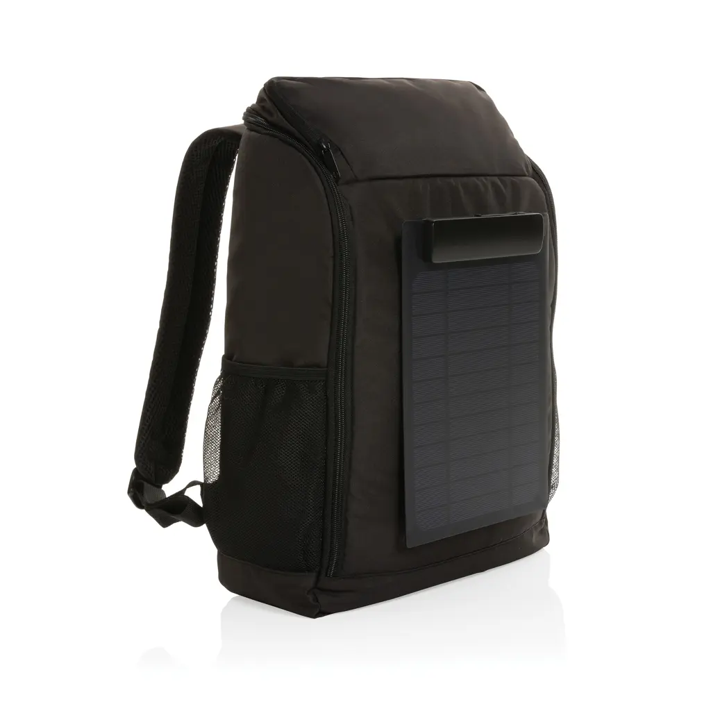 Deluxe ruksak sa solarnom pločom 5W Pedro AWARE™ RPET P763.29 black-1