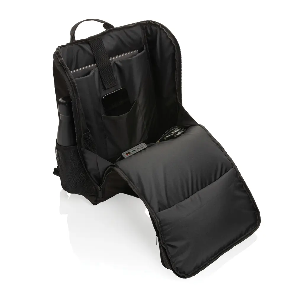 Deluxe ruksak sa solarnom pločom 5W Pedro AWARE™ RPET P763.29 black-2