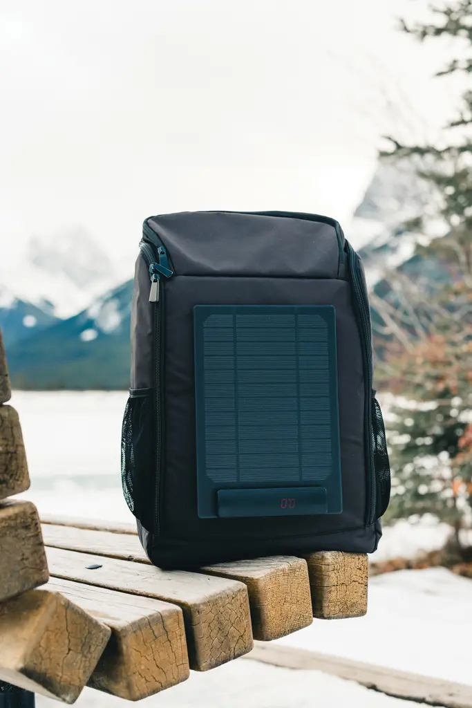 Deluxe ruksak sa solarnom pločom 5W Pedro AWARE™ RPET P763.29 black-14