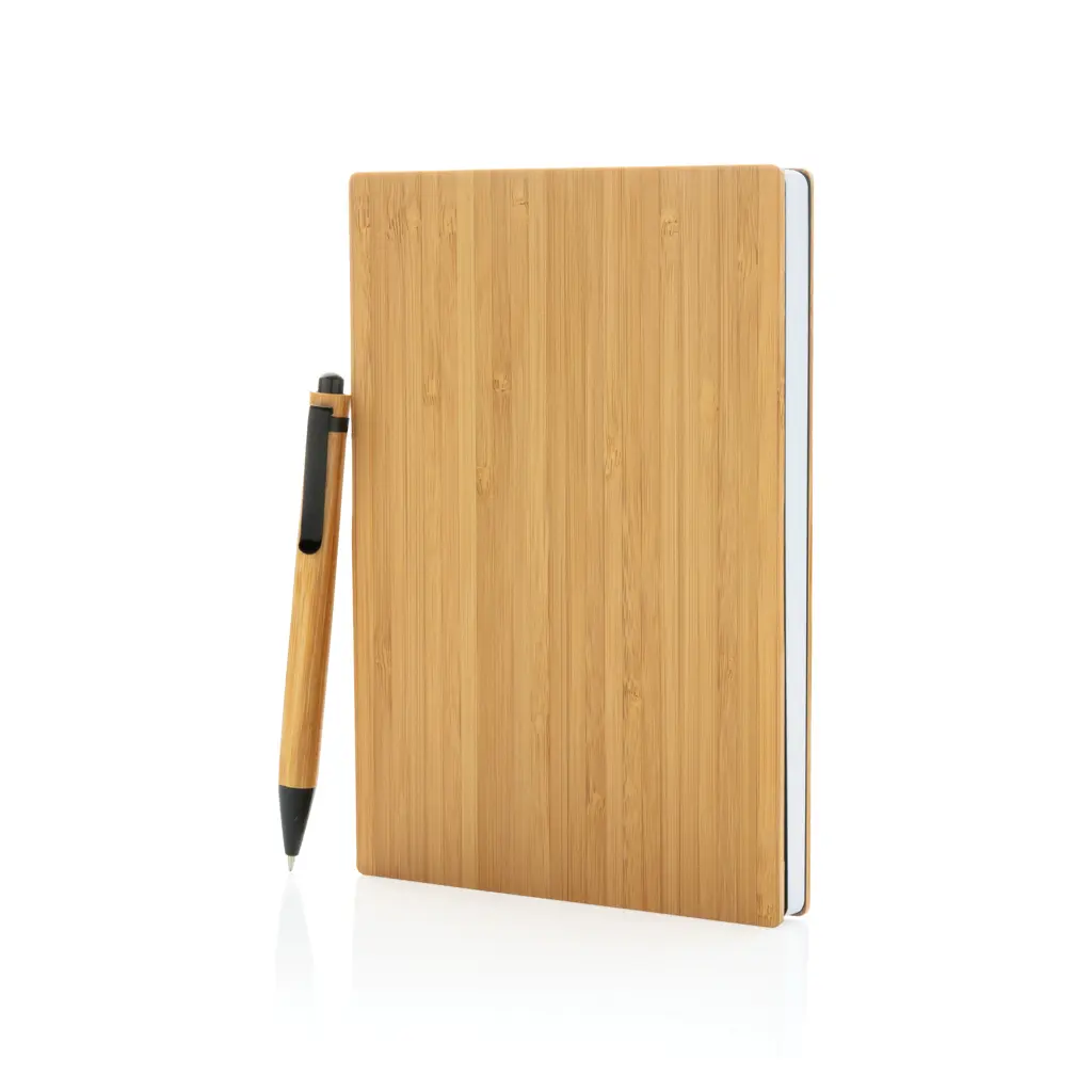 Rokovnik A5 i olovka od bambusa P772.15 brown-1