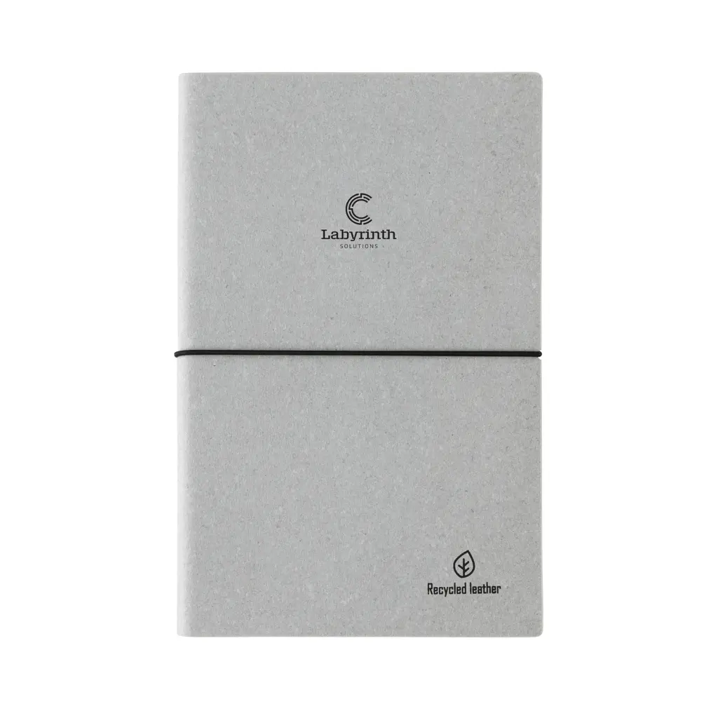 Rokovnik A5 od reciklirane kože P772.21 light grey-3