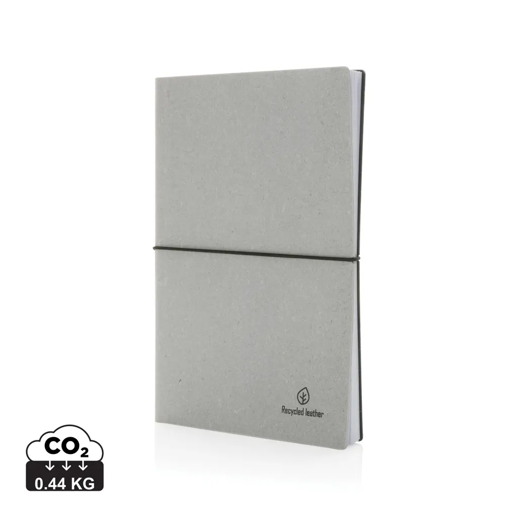 Rokovnik A5 od reciklirane kože P772.21 light grey-0