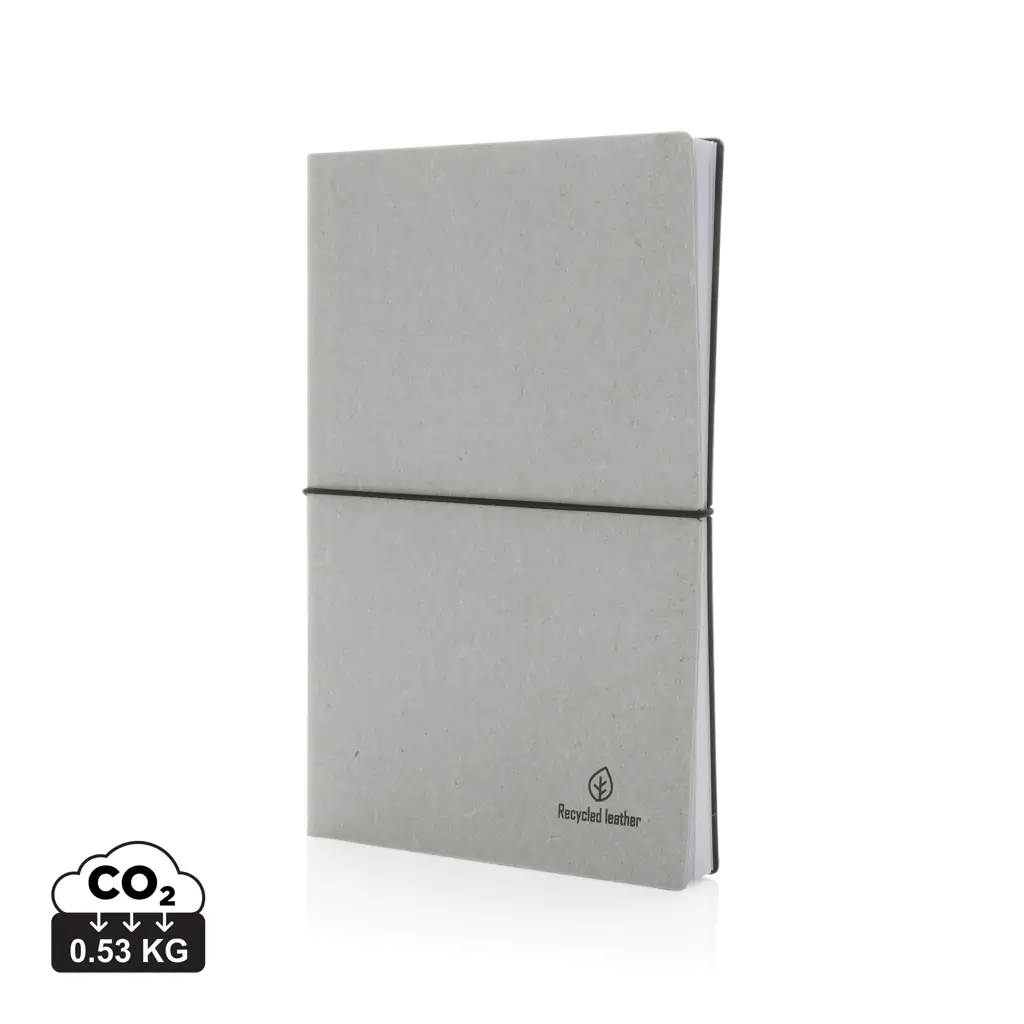 Rokovnik A5 od reciklirane kože P772.21 light grey-11