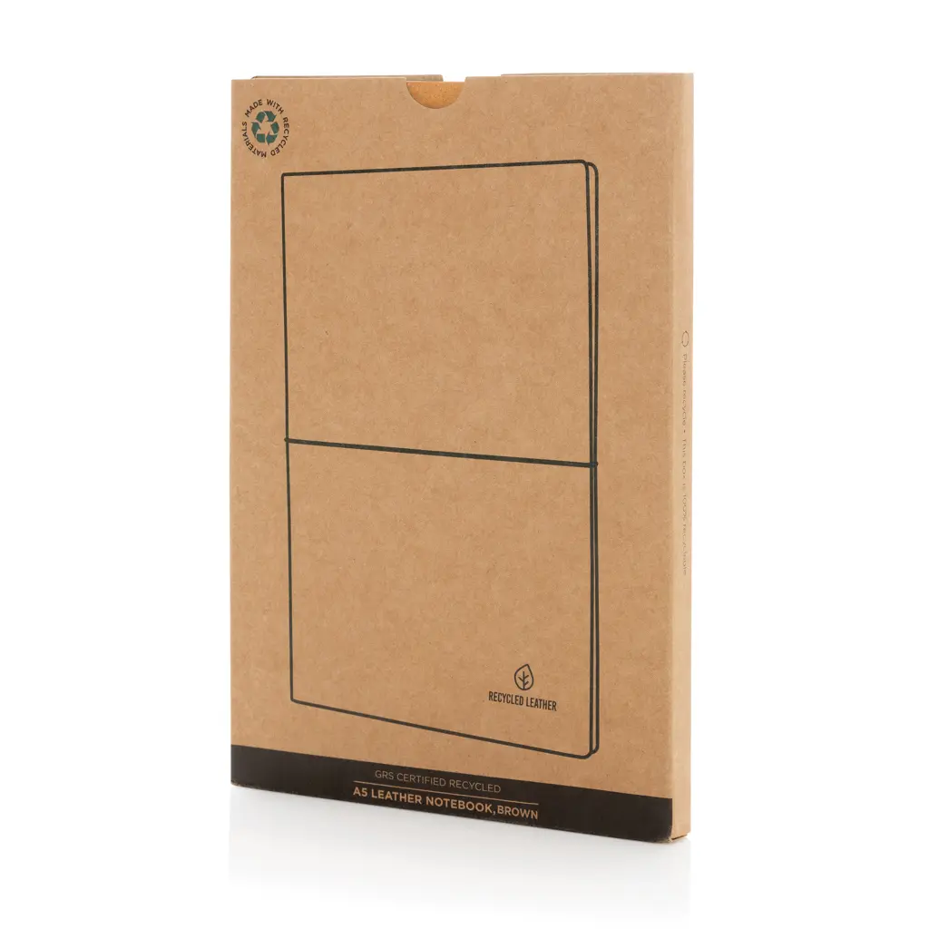 Rokovnik A5 od reciklirane kože P772.21 brown-13