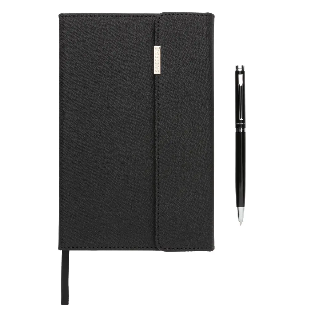 Rokovnik A5 i kemijska olovka Swiss peak P772.92 black-5