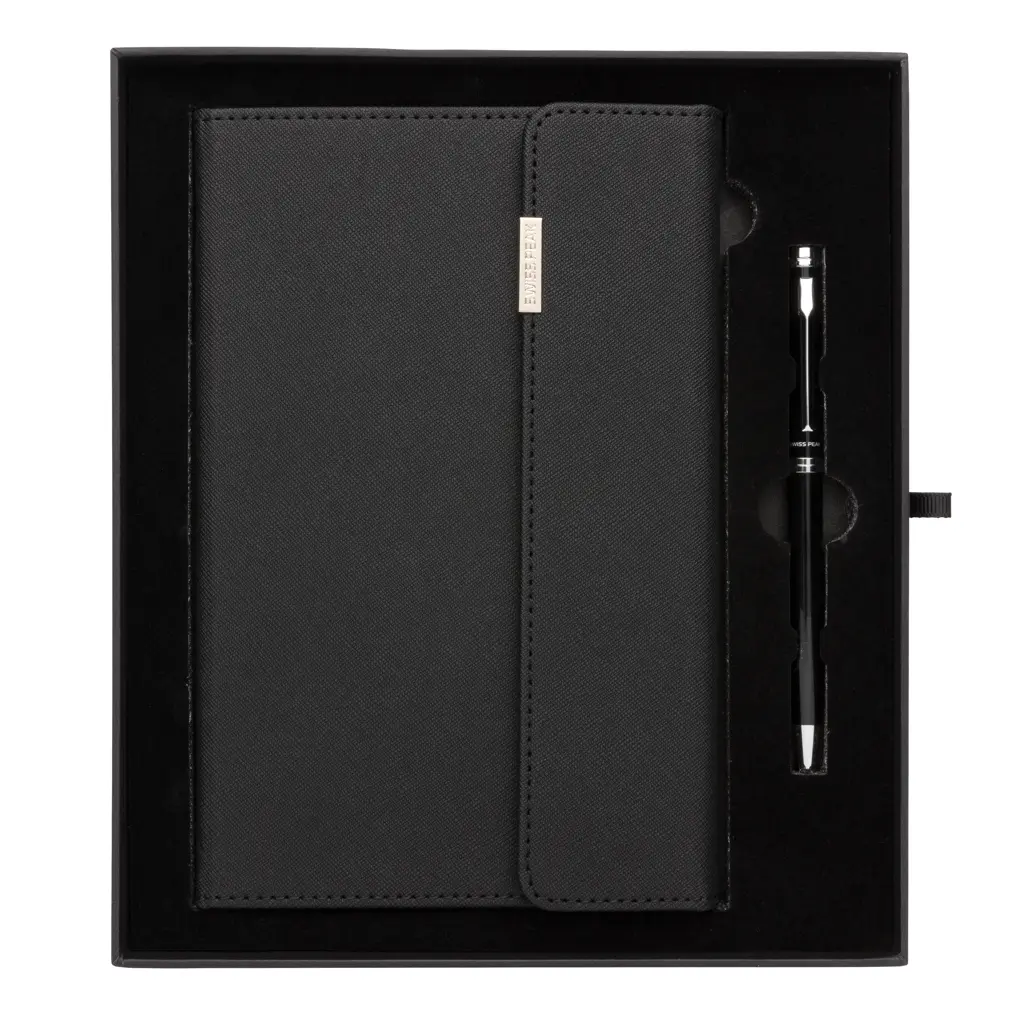 Rokovnik A5 i kemijska olovka Swiss peak P772.92 black-11
