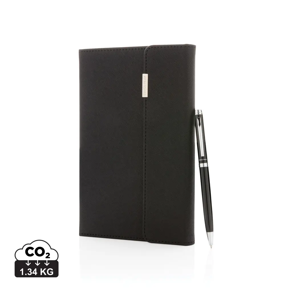 Rokovnik A5 i kemijska olovka Swiss peak P772.92 black-0