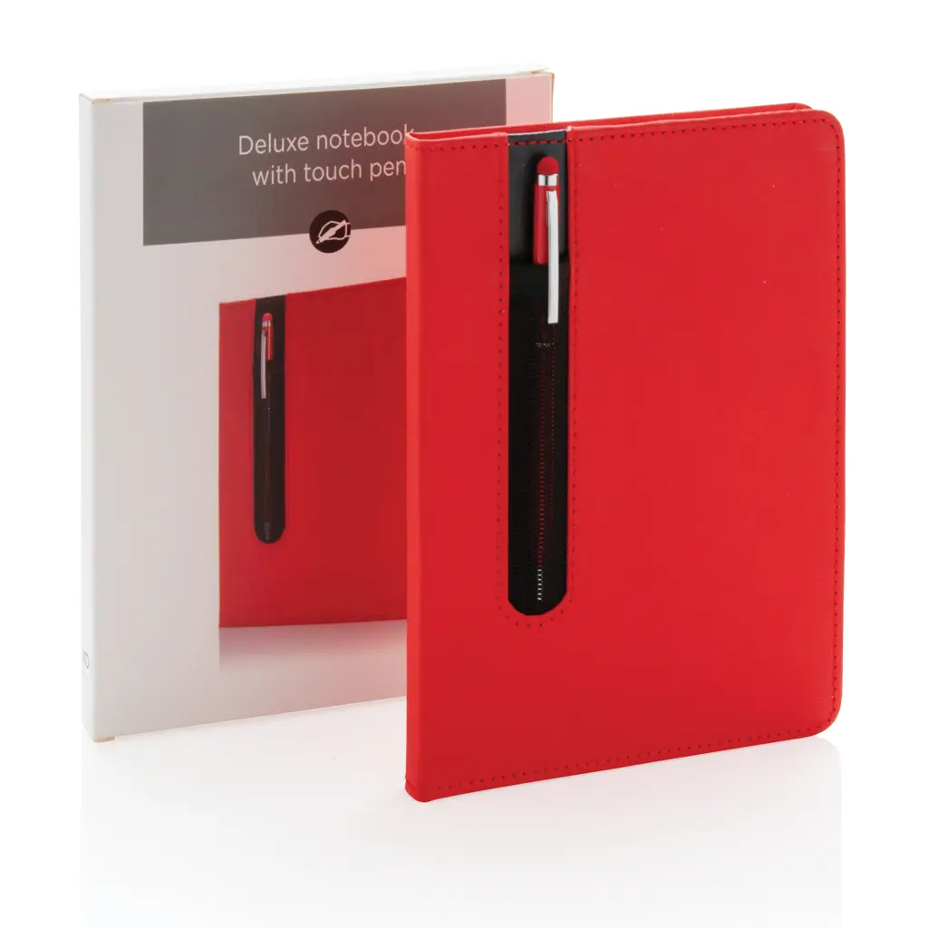 Rokovnik PU A5 s tvrdim koricama i kemijskom olovkom P773.31 red-6