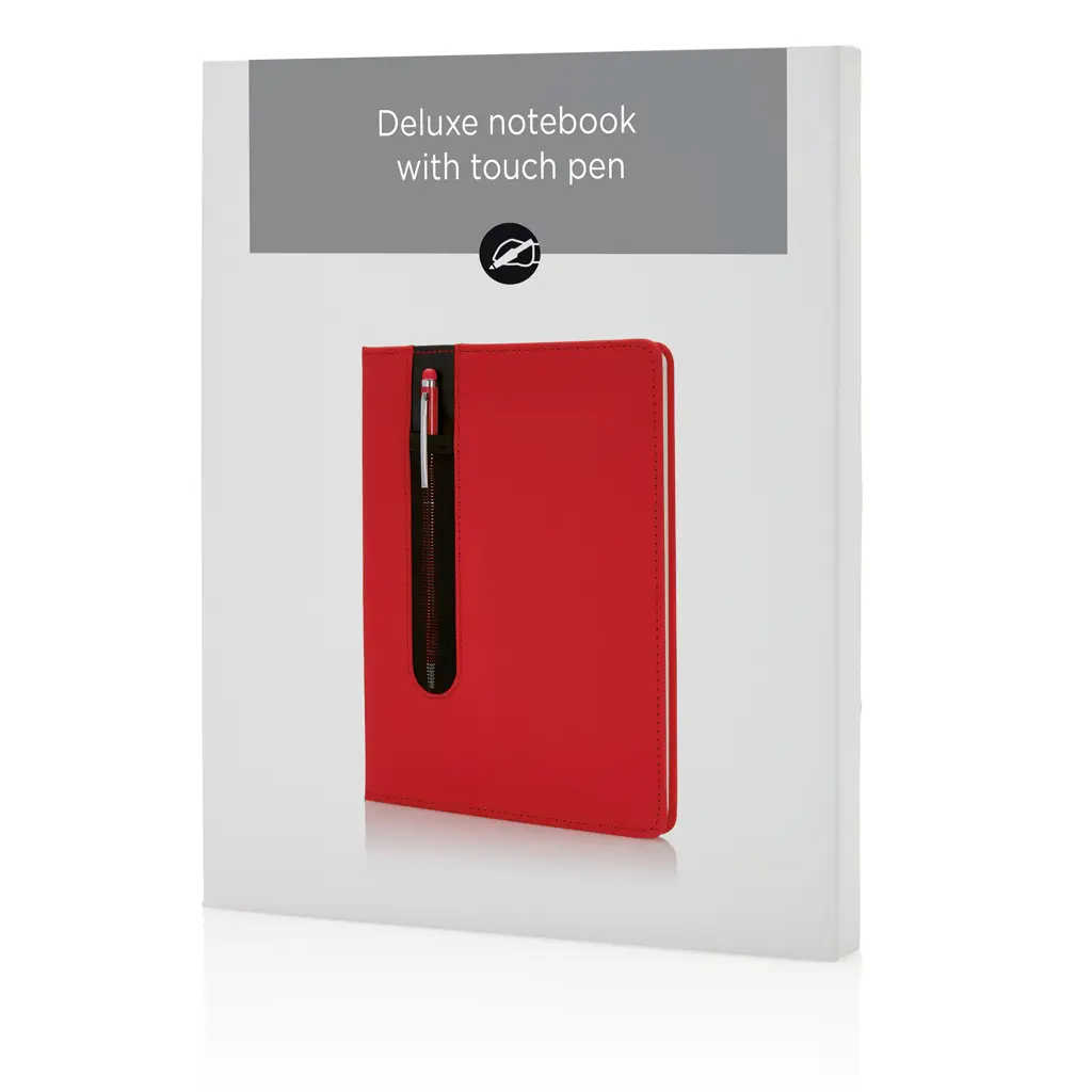 Rokovnik PU A5 s tvrdim koricama i kemijskom olovkom P773.31 red-7