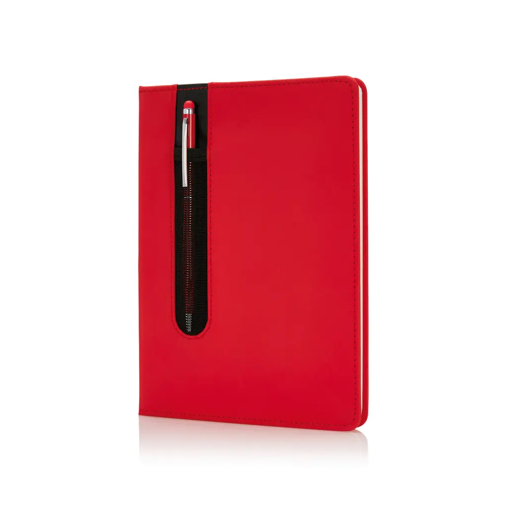 Rokovnik PU A5 s tvrdim koricama i kemijskom olovkom P773.31 red-1