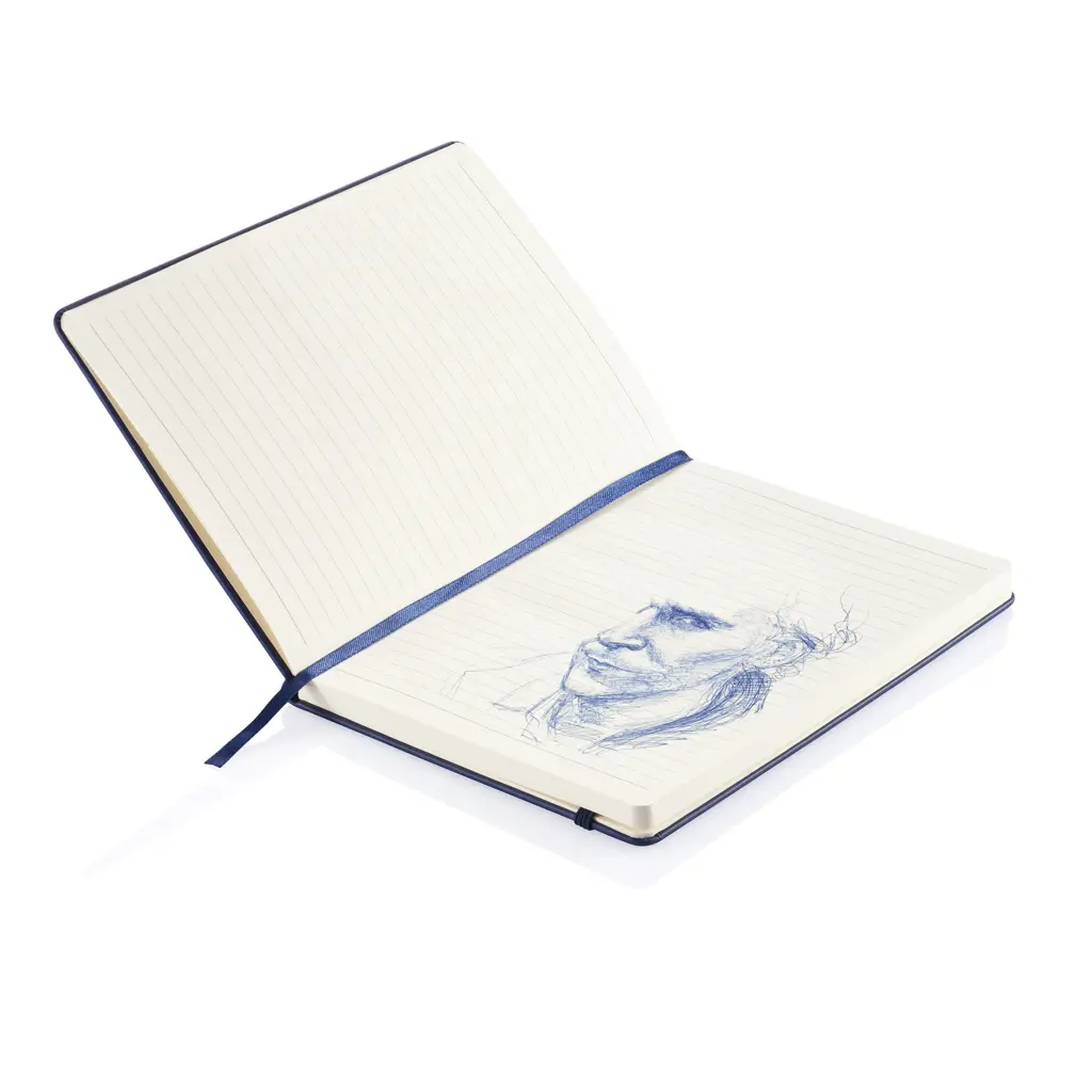 Rokovnik A5 tvrdi uvez PU Deluxe P773.42 navy-5