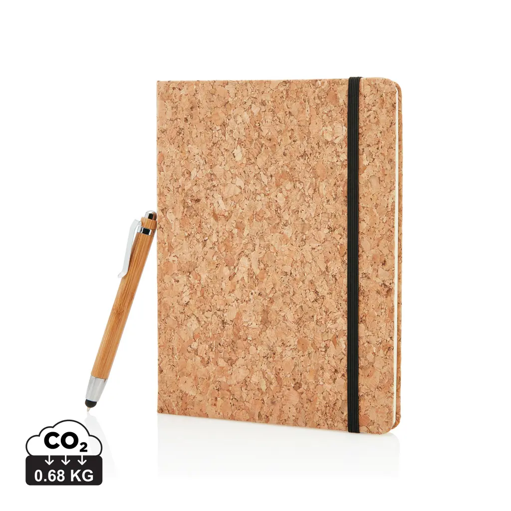 Rokovnik A5 s olovkom od bambusa P773.77 brown-0