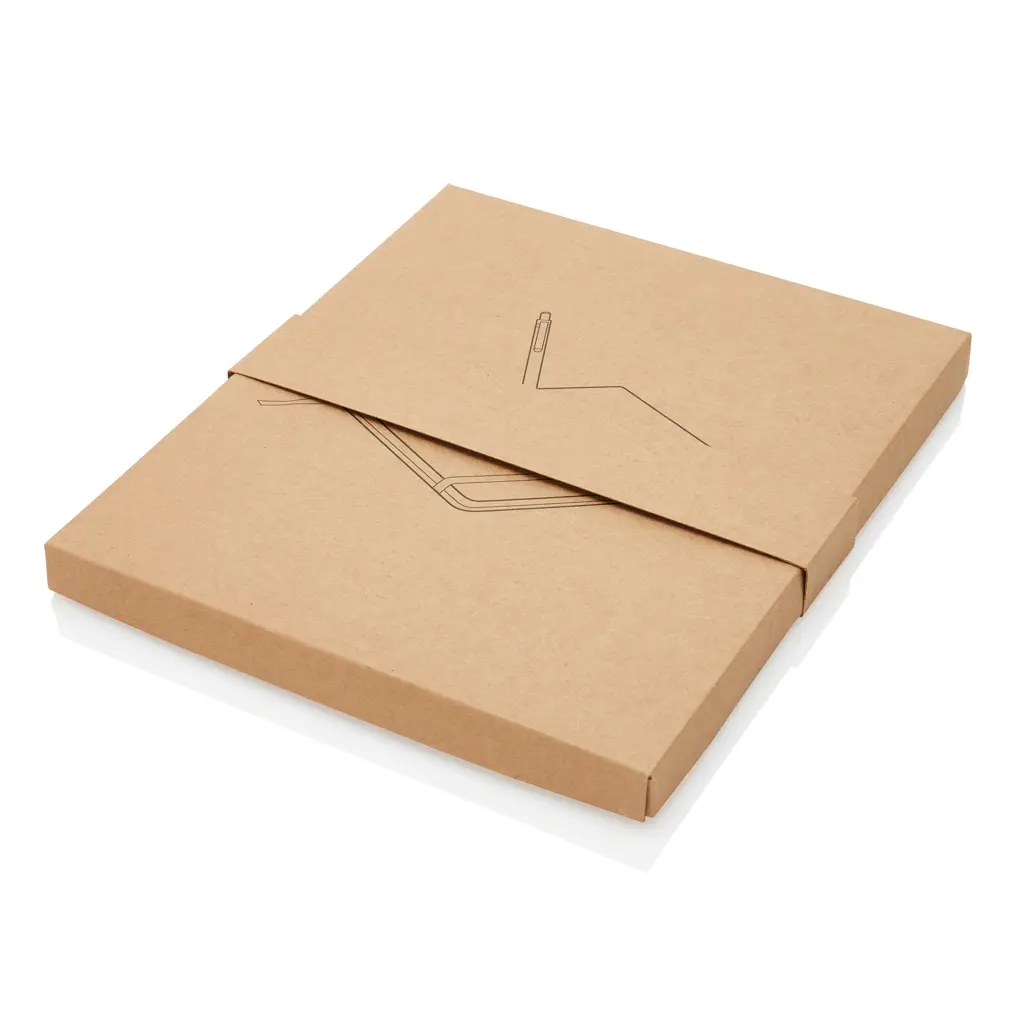 Rokovnik A5 s olovkom od bambusa P773.77 brown-8