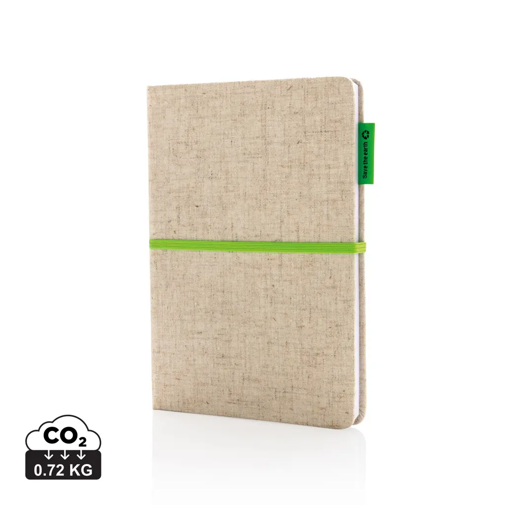 Rokovnik A5 od jute P773.94 green-0
