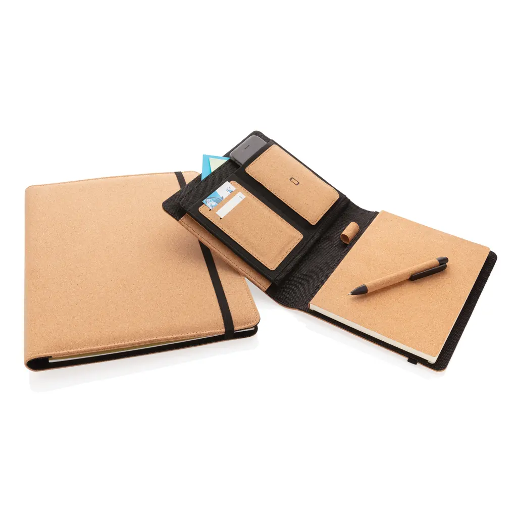 Mapa za dokumente od pluta A4 s olovkom Deluxe P774.13 brown-9