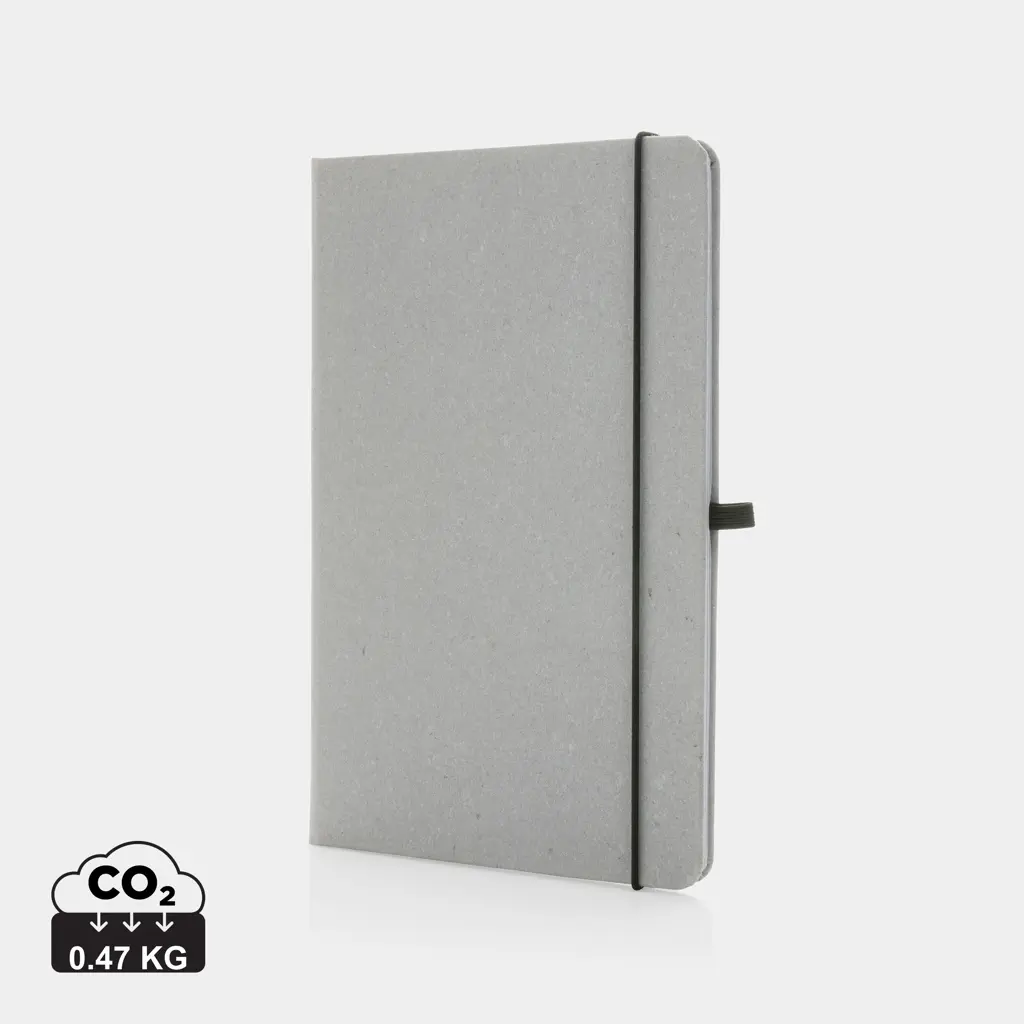 Rokovnik od reciklirane kože tvrdog uveza A5 P774.20 light grey-0