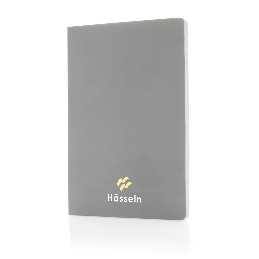 Rokovnik s mekim uvezom od kamenog papira A5 Impact P774.21 grey-3