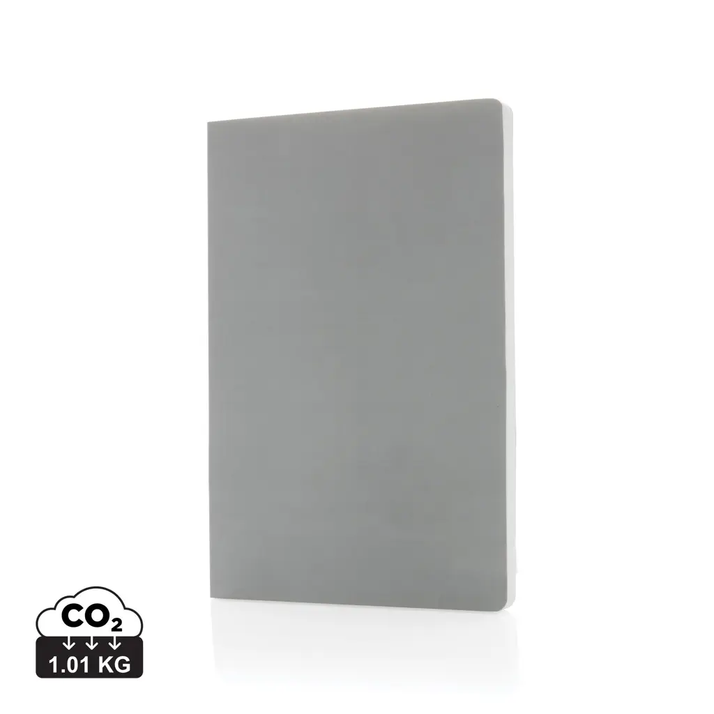 Rokovnik s mekim uvezom od kamenog papira A5 Impact P774.21 grey-0