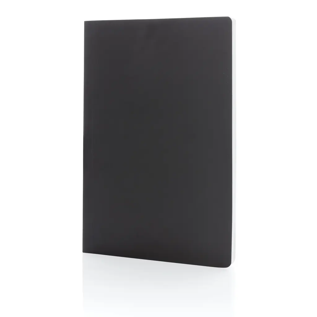 Rokovnik s mekim uvezom od kamenog papira A5 Impact P774.21 black-1