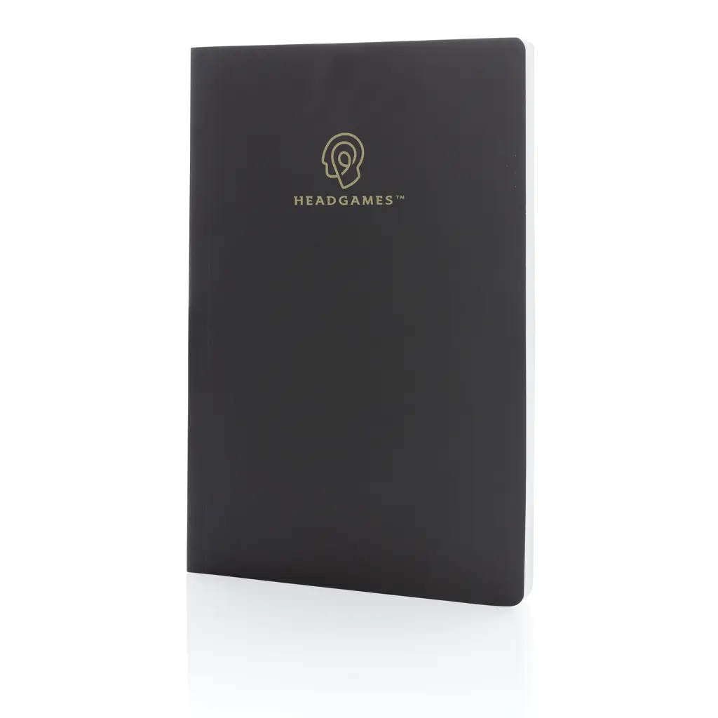 Rokovnik s mekim uvezom od kamenog papira A5 Impact P774.21 black-3
