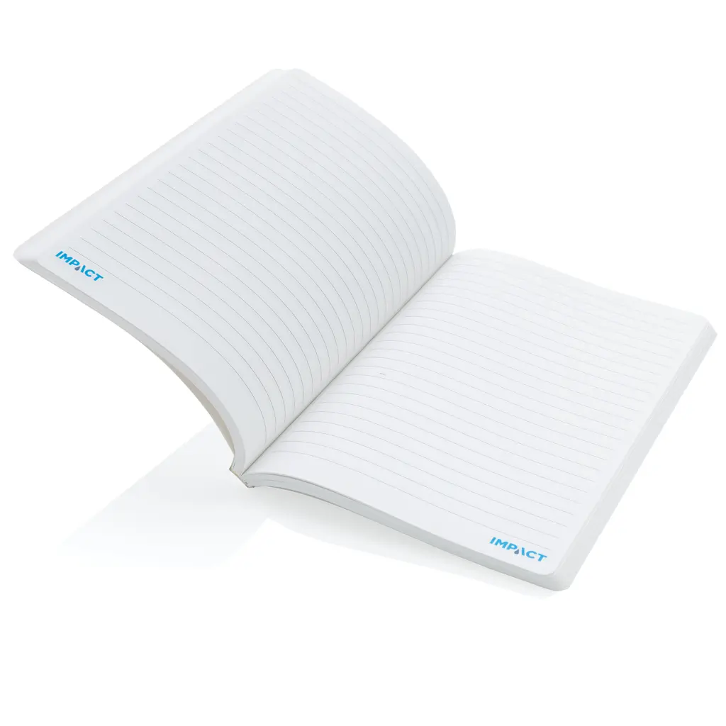 Rokovnik s mekim uvezom od kamenog papira A5 Impact P774.21 white-6
