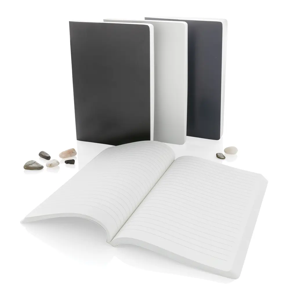 Rokovnik s mekim uvezom od kamenog papira A5 Impact P774.21 white-8