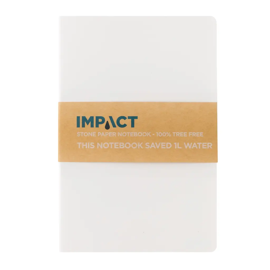 Rokovnik s mekim uvezom od kamenog papira A5 Impact P774.21 white-16