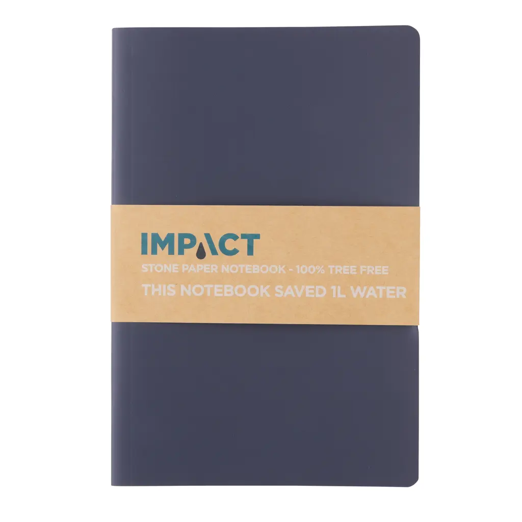 Rokovnik s mekim uvezom od kamenog papira A5 Impact P774.21 navy-15
