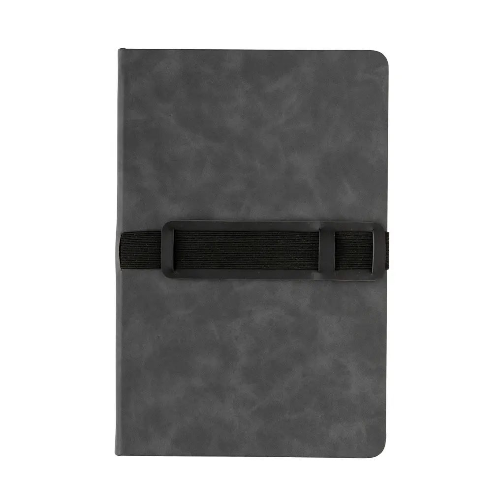 Rokovnik A5 s držačem za mobitel i olovkom tvrdi uvez PU Deluxe P774.23 grey-7