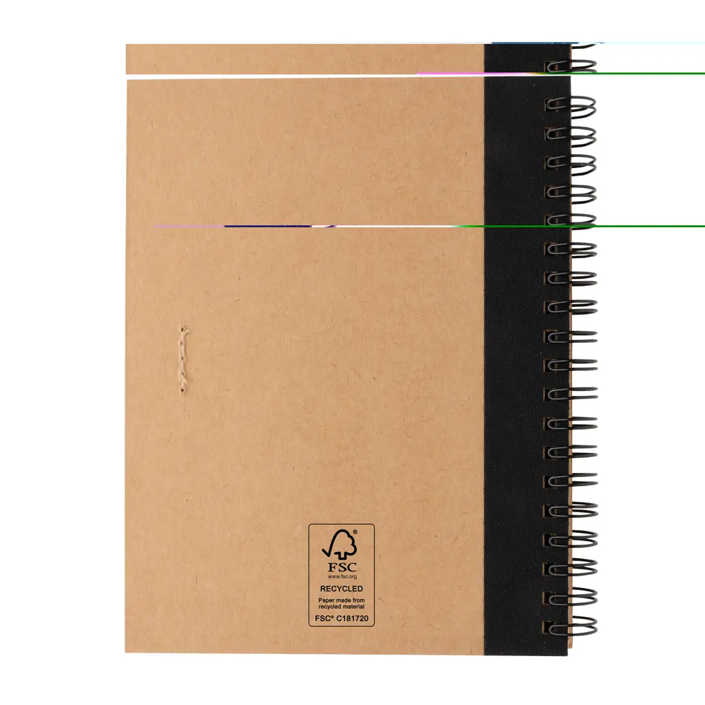 Rokovnik s olovkom Kraft spiralni P774.26 black-5