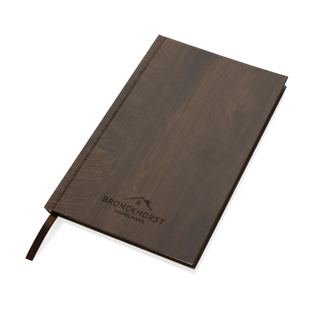 Kavana drvo print Rokovnik A5 P774.36 dark brown-3