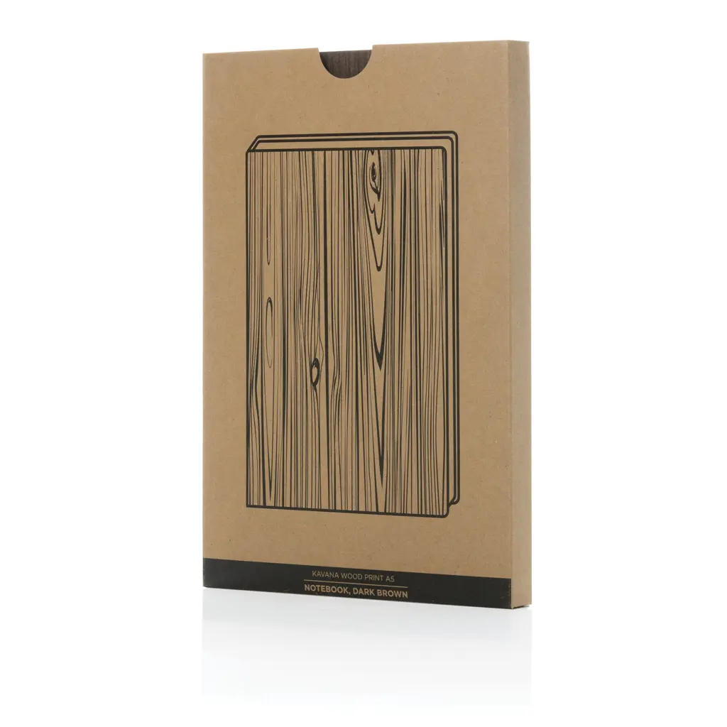 Kavana drvo print Rokovnik A5 P774.36 dark brown-8