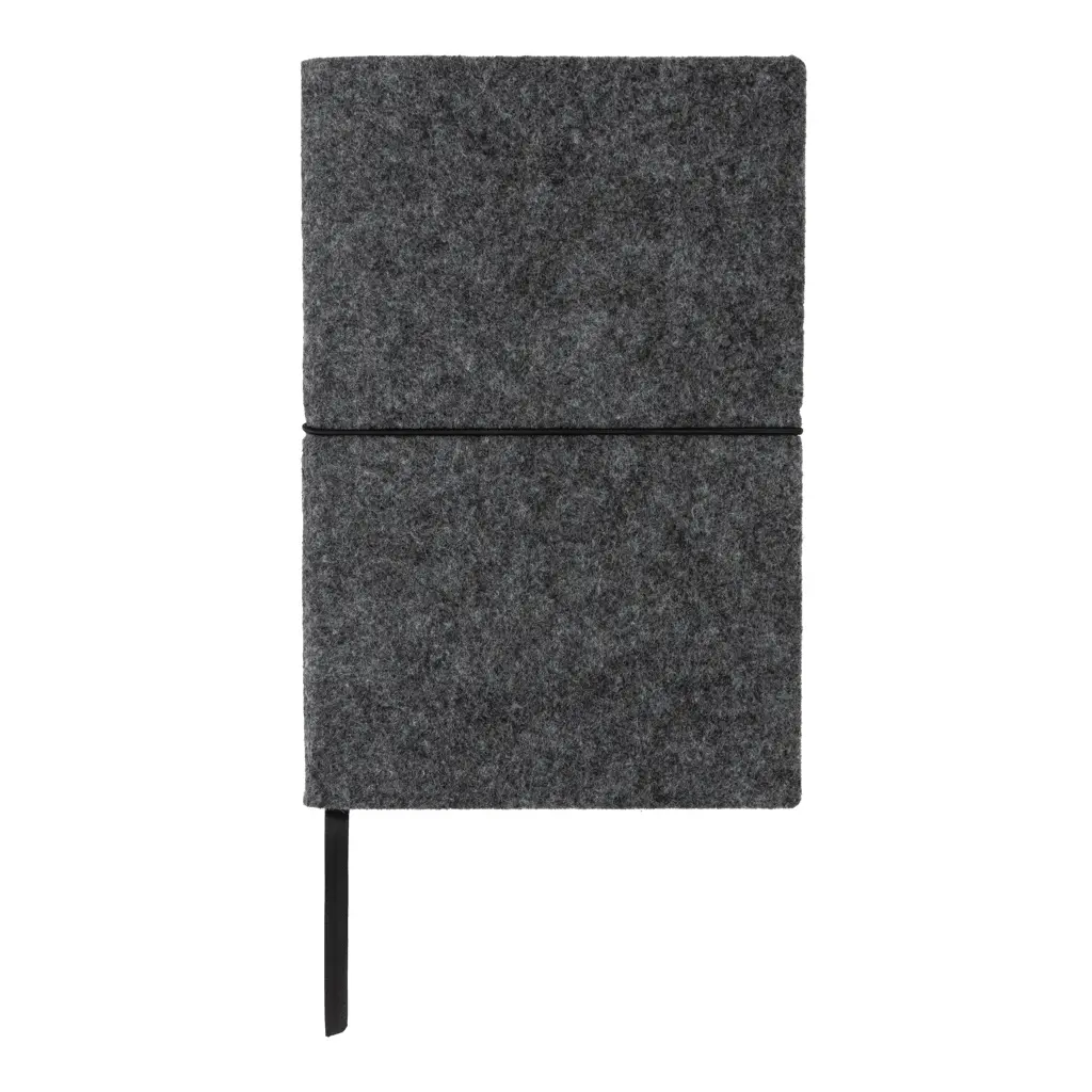 Rokovnik A5 s mekim uvezom od recikliranog filca s GRS certifikatom P774.47 black-5