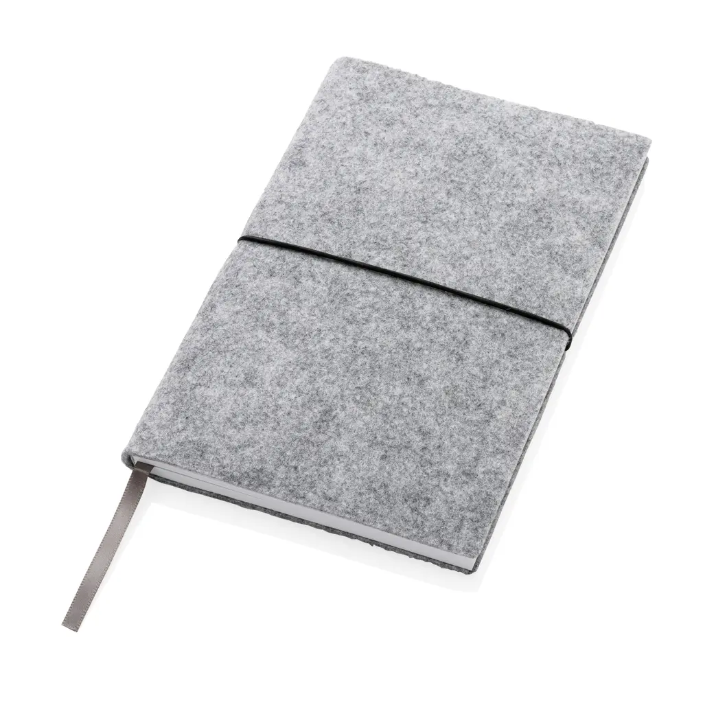 Rokovnik A5 s mekim uvezom od recikliranog filca s GRS certifikatom P774.47 grey-2