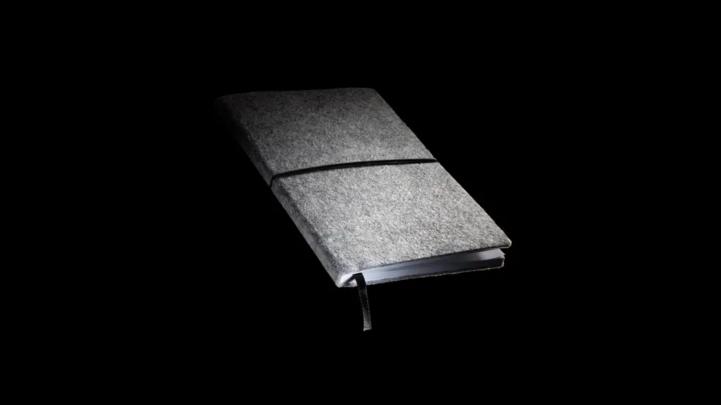 Rokovnik A5 s mekim uvezom od recikliranog filca s GRS certifikatom P774.47 grey-8