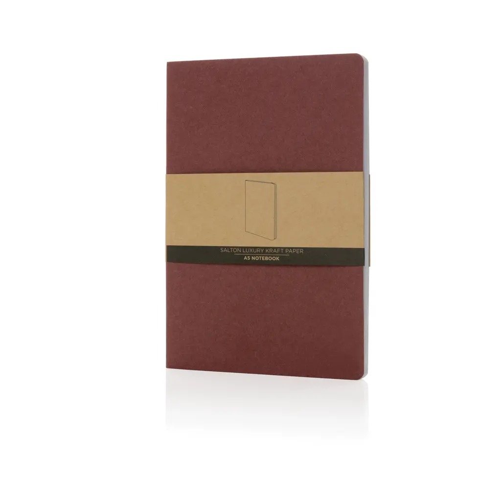 Rokovnik od recikliranog papira Salton A5 GRS P774.48 cherry red-8