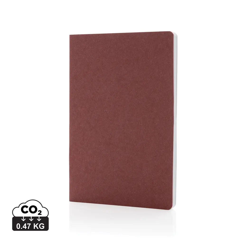 Rokovnik od recikliranog papira Salton A5 GRS P774.48 cherry red-0