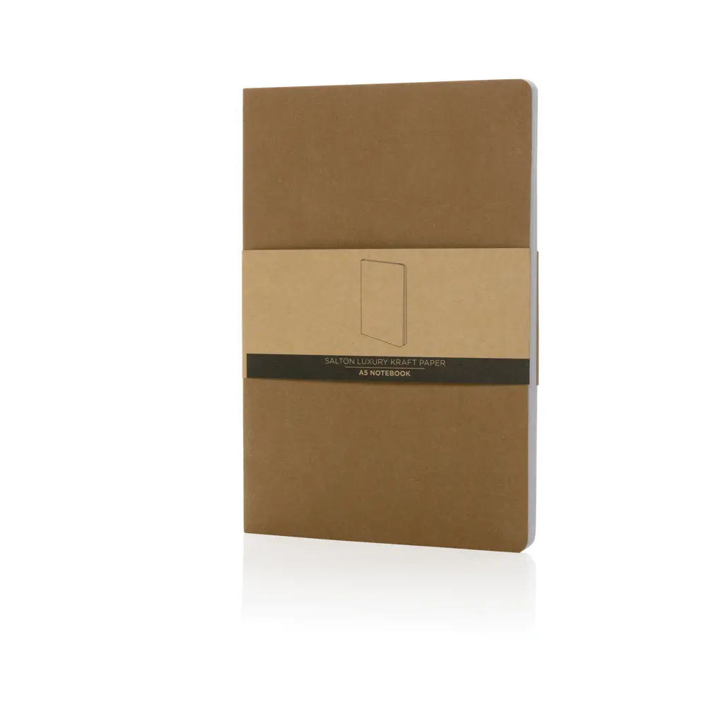 Rokovnik od recikliranog papira Salton A5 GRS P774.48 brown-9